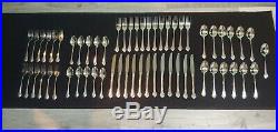 10 PLACE SETTINGS 59pc Oneida 1881 Rogers Repose Bittersweet Stainless Flatware