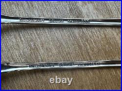100-Oneida CHATEAU Oneidacraft Deluxe Stainless ICED TEASPOONS 7 5/8 Free Ship
