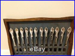 100 Pc Oneida Community CHATELAINE Floral Stainles Steel Flatware Set Service 12
