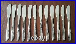100 pcs ONEIDA COMMUNITY TWIN STAR STAINLESS FLATWARE Glossy 6 pc Service for 12