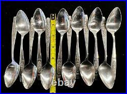 101 Pc Set Lot Louisville Rose Stainless Flatware Distinction Deluxe Oneida HH