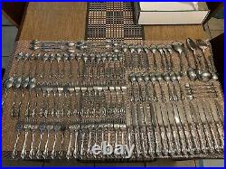 103pc Oneida MICHELANGELO Cube Stainless Flatware Set (Service for 16) EXCELLENT