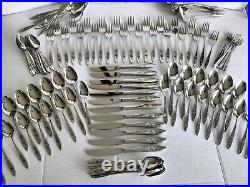 109pc Oneida Community Stainless My Rose Flatware for 11+ Serving & Specialty