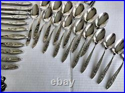 109pc Oneida Community Stainless My Rose Flatware for 11+ Serving & Specialty