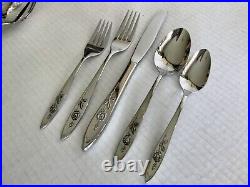 109pc Oneida Community Stainless My Rose Flatware for 11+ Serving & Specialty