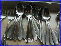 115 Pcs Oneida Stainless Flatware Camber aka Scroll Service for 21 +