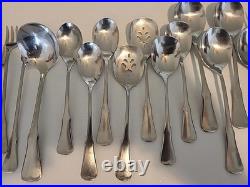 115 pc ONEIDA COMMUNITY PATRICK HENRY STAINLESS FLATWARE Knife Fork Spoons