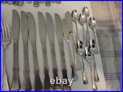 115 pc ONEIDA COMMUNITY PATRICK HENRY STAINLESS FLATWARE Knife Fork Spoons