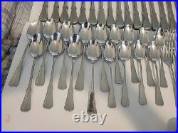 115 pc ONEIDA COMMUNITY PATRICK HENRY STAINLESS FLATWARE Knife Fork Spoons