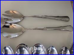 115 pc ONEIDA COMMUNITY PATRICK HENRY STAINLESS FLATWARE Knife Fork Spoons