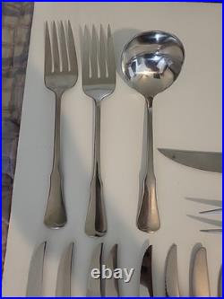 115 pc ONEIDA COMMUNITY PATRICK HENRY STAINLESS FLATWARE Knife Fork Spoons