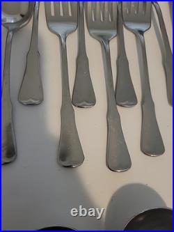 115 pc ONEIDA COMMUNITY PATRICK HENRY STAINLESS FLATWARE Knife Fork Spoons