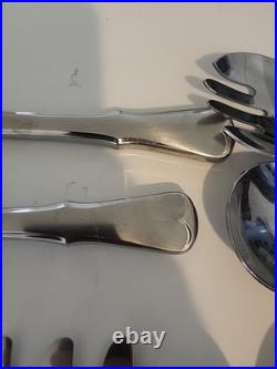115 pc ONEIDA COMMUNITY PATRICK HENRY STAINLESS FLATWARE Knife Fork Spoons