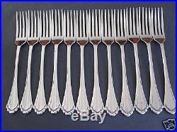 12 Marquette Dinner Forks Oneida New 18/8 Stainless Free Shipping USA Only