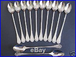 12 Marquette Iced Tea Spoons Oneida New 18/8 Stainless Free Shipping Us Only