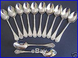 12 Marquette Table/soup Spoons Oneida New 18/8 S/s Free Shipping Us Only