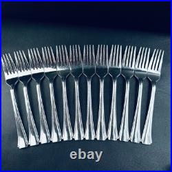 12 Oneida BORDEAUX Stainless Flatware Dinner Forks Fork Set of 12 Silverware