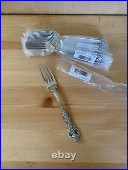 12 Oneida Michelangelo Dinner Forks 18/10 Stainless Steel 7 1/4