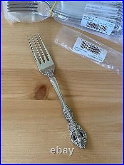 12 Oneida Michelangelo Dinner Forks 18/10 Stainless Steel 7 1/4