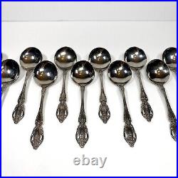 12 Oneida Monte Carlo Deluxe Stainless Flatware ROUND SOUP SPOON Cream Soup RARE