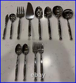 12 PC Oneida Act 1 One I Heirloom Stainless Flatware Place Setting Serving PLUS