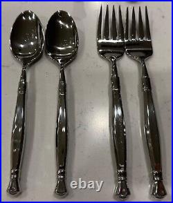 12 PC Oneida Act 1 One I Heirloom Stainless Flatware Place Setting Serving PLUS