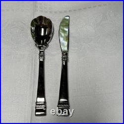 12 Sets Oneida Cadence 18/10 Stainless Flatware Wooden Tray Servers 77 Pieces 12 Sets Oneida Cadence 18/10 Stainless Flatware Wooden Tray Servers 77 Pieces