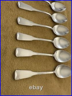 (12) Teaspoons Oneida AMERICAN COLONIAL Satin Cube Stainless Flatware