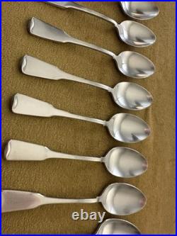 (12) Teaspoons Oneida AMERICAN COLONIAL Satin Cube Stainless Flatware