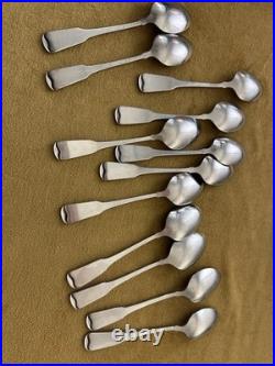 (12) Teaspoons Oneida AMERICAN COLONIAL Satin Cube Stainless Flatware