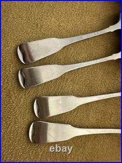 (12) Teaspoons Oneida AMERICAN COLONIAL Satin Cube Stainless Flatware