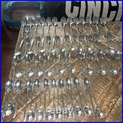 120 Pcs Lot Oneida Community Stainless Flatware TWIN STAR Silverware Atomic MCM