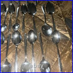 120 Pcs Lot Oneida Community Stainless Flatware TWIN STAR Silverware Atomic MCM