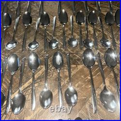 120 Pcs Lot Oneida Community Stainless Flatware TWIN STAR Silverware Atomic MCM