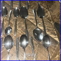 120 Pcs Lot Oneida Community Stainless Flatware TWIN STAR Silverware Atomic MCM