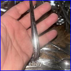 120 Pcs Lot Oneida Community Stainless Flatware TWIN STAR Silverware Atomic MCM