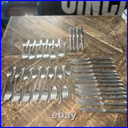 120 Pcs Lot Oneida Community Stainless Flatware TWIN STAR Silverware Atomic MCM