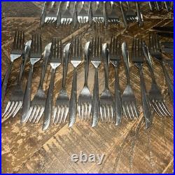 120 Pcs Lot Oneida Community Stainless Flatware TWIN STAR Silverware Atomic MCM