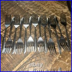 120 Pcs Lot Oneida Community Stainless Flatware TWIN STAR Silverware Atomic MCM