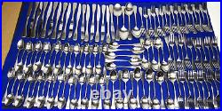 123 Pcs Oneida Colonial Boston Service for 18 + Extras Knife Spoon Fork Set