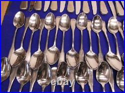 123 Pcs Oneida Colonial Boston Service for 18 + Extras Knife Spoon Fork Set