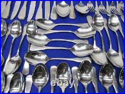 123 Pcs Oneida Colonial Boston Service for 18 + Extras Knife Spoon Fork Set