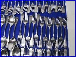 123 Pcs Oneida Colonial Boston Service for 18 + Extras Knife Spoon Fork Set