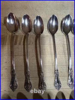 16 pcs PRESIDENT Wm A Rogers Premier Stainless Oneida Ltd Ice-Tea Spoons VGUC