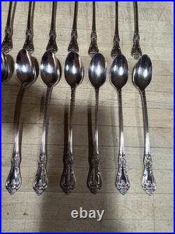16 pcs PRESIDENT Wm A Rogers Premier Stainless Oneida Ltd Ice-Tea Spoons VGUC