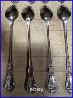 16 pcs PRESIDENT Wm A Rogers Premier Stainless Oneida Ltd Ice-Tea Spoons VGUC