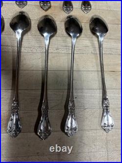 16 pcs PRESIDENT Wm A Rogers Premier Stainless Oneida Ltd Ice-Tea Spoons VGUC
