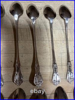 16 pcs PRESIDENT Wm A Rogers Premier Stainless Oneida Ltd Ice-Tea Spoons VGUC