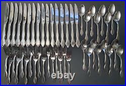 1881 Rogers Ltd Oneida TWILIGHT Stainless Service for 16 + serving spoons