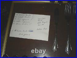 1881 Rogers Oneida Arbor Rose Stainless Flatware 62 Pieces
